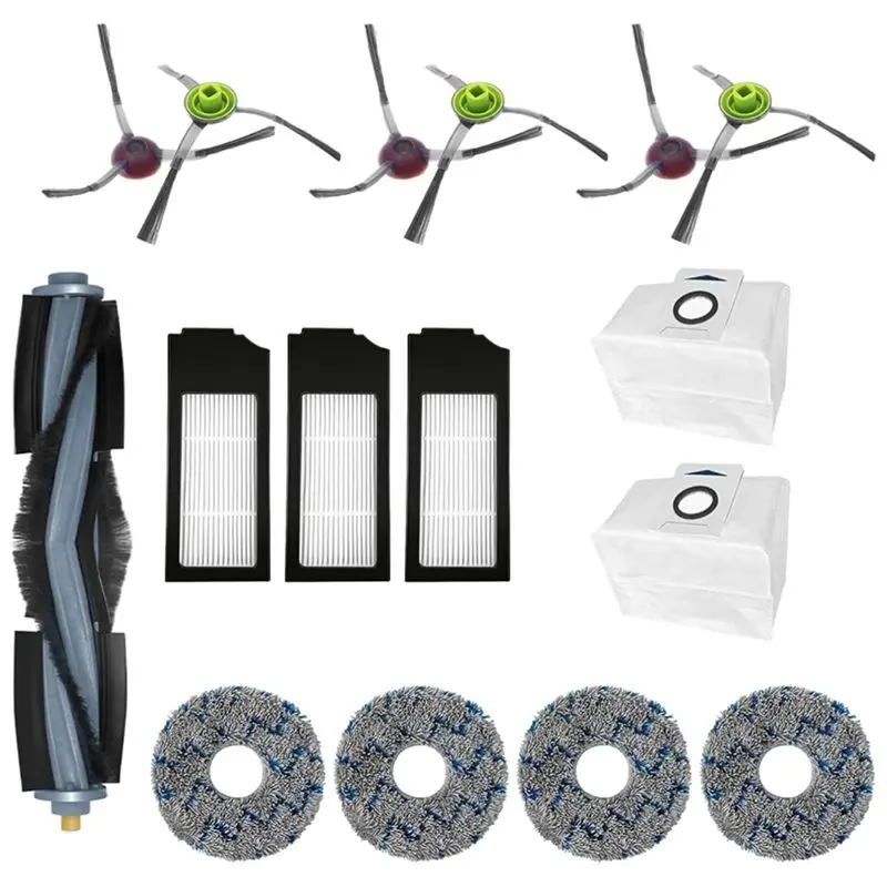 

ABKJ-For Ecovacs Deebot X1 Omni Turbo Robot Vacuum Cleaner Main Side Brush Hepa Filter Mop Cloth Dust Bags Replacement Parts