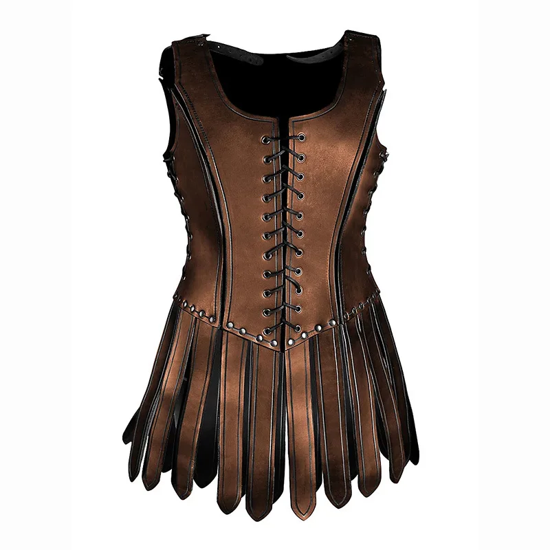 New Ancient Medieval Knight Cosplay Stage Performance Props Armor Adjustable Fit Waist 80-90cm