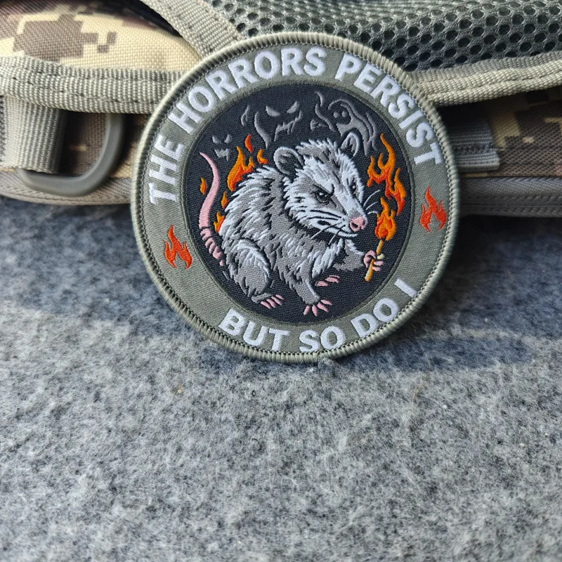 2026 New Patches, The Horrors Persist But So Do I Morale Badges, For Clothing, Hats, Backpacks, etc., Hook and Loop