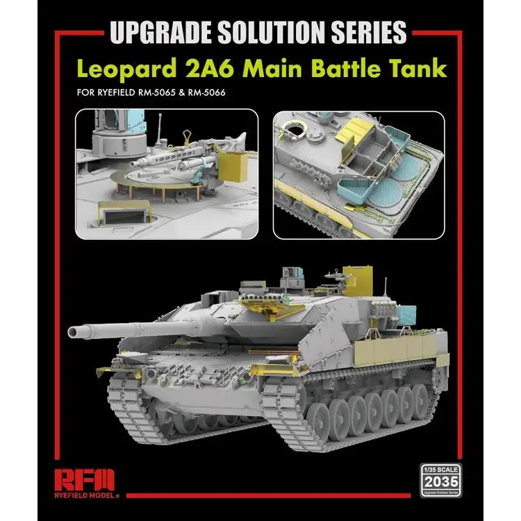 RYEFIELD RM5065 1/35 Leopard 2A6 Main Battle Tank and matched Metal etching parts