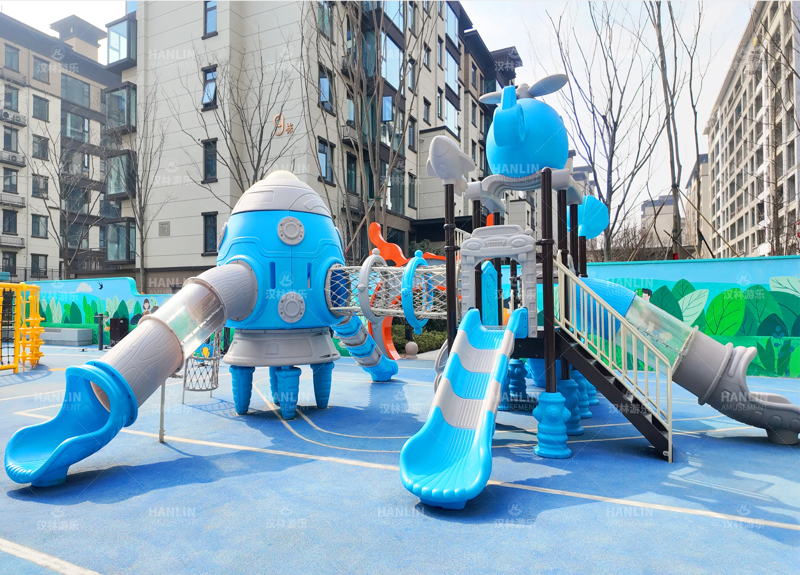 Commercial Outdoor Playground  - Outdoor Kid Friendly ulasan dan harga
