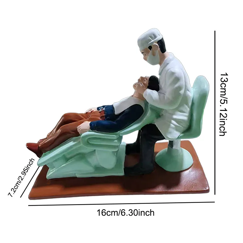 1Pc Dentist Gifts Creative Dental Artcrafts Teeth Figurines Boy And Girl Dentistry Clinic Office Ornament Tabletop Showcase Toy