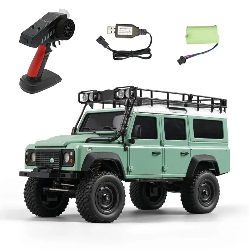 

MN111 D110 RTR KIT Version 1/18 4WD Climbing Car Toys 180 Motor LED Light Portal Axle Aluminum Body Shell Remote Control Car