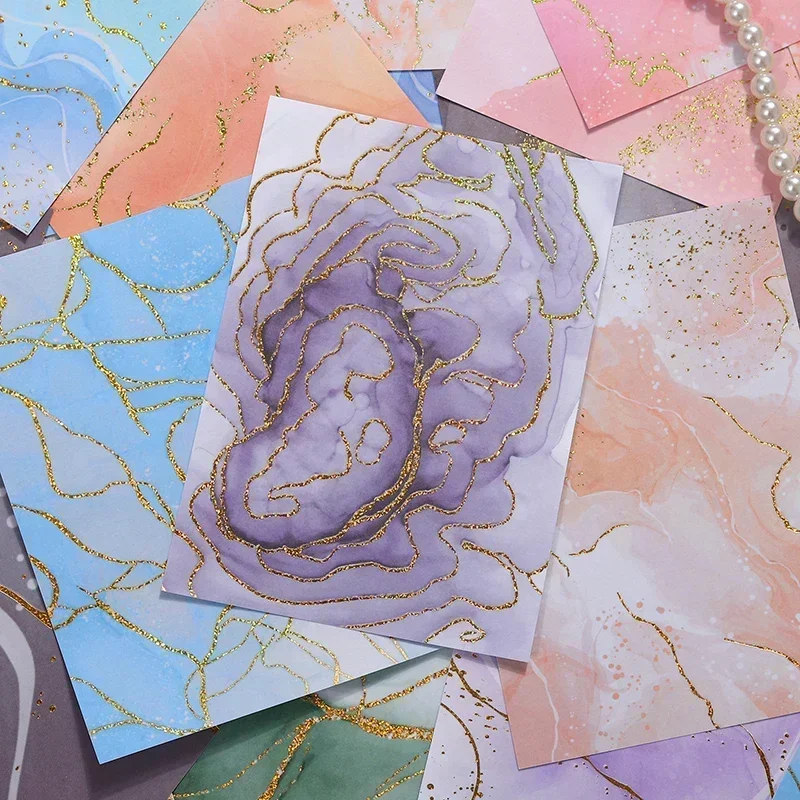 10Sheets Writing Book Supplies Flourishing Flowers literary Decorative Scrapbook Collage Material Retro Sticker School 107*178MM