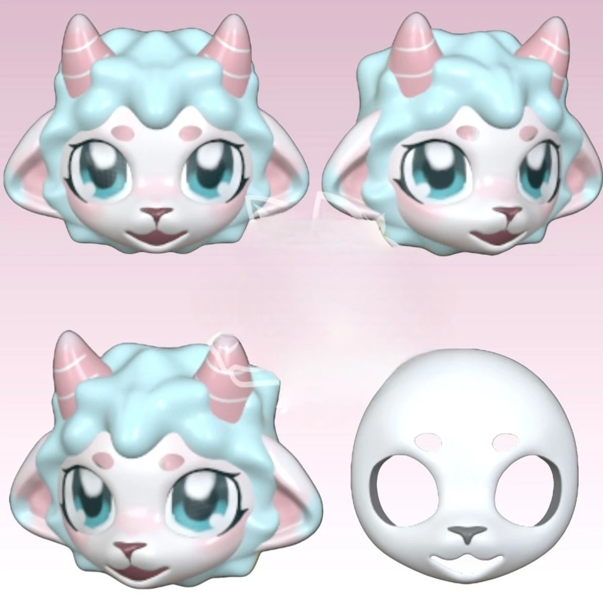 masque-de-base-kemono-et-kigurumi-modele-lamb-short-kiss-basehead-universel-pour-tenue-d'animal-mignon-fursuit-crane-de-bete-cosplay-anime-diy