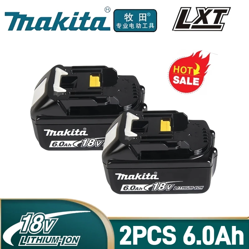 

100% original Makita 18V Battery, 6Ah lithium-ion battery, For Makita 18V Power Tool DDF487 DTW700 DGA405 DTD173 DJV182 HR140Z