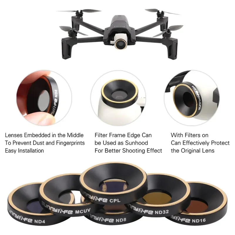 Anafi  MCUV CPL ND4 ND8 ND16 ND32 camera Lens Filter for Parrot Anafi Drone  Accessories  freeshipping