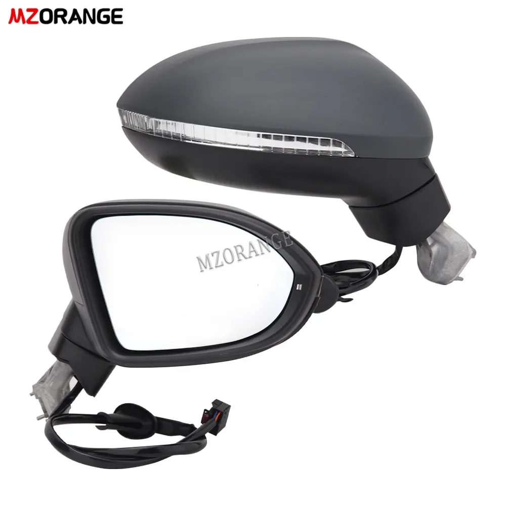 Primer Assembly Back Wing Door Mirror Car Rear View Rearview Mirror For VW Volswagen Magotan Passat