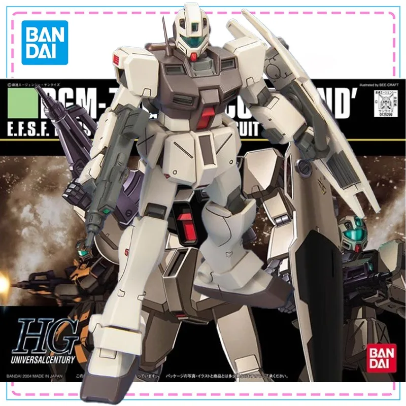 

Bandai HGUC 1/144 RGM-79G GM Model Kit Action Figure Genuine Genuine Original Gundam Assembly Model for Boys Toys Gifts
