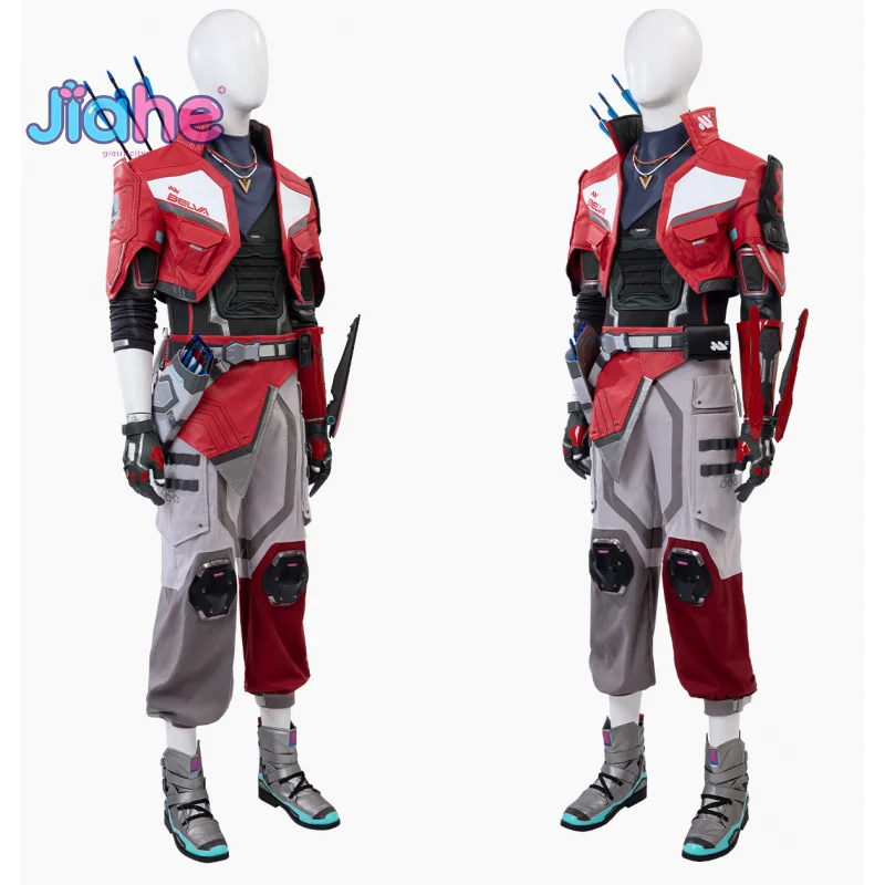 

Luciano Game Apex legends Sparrow cosplay costume Coat pants belt gloves necklace props shoes set men woman fantasy New uniform