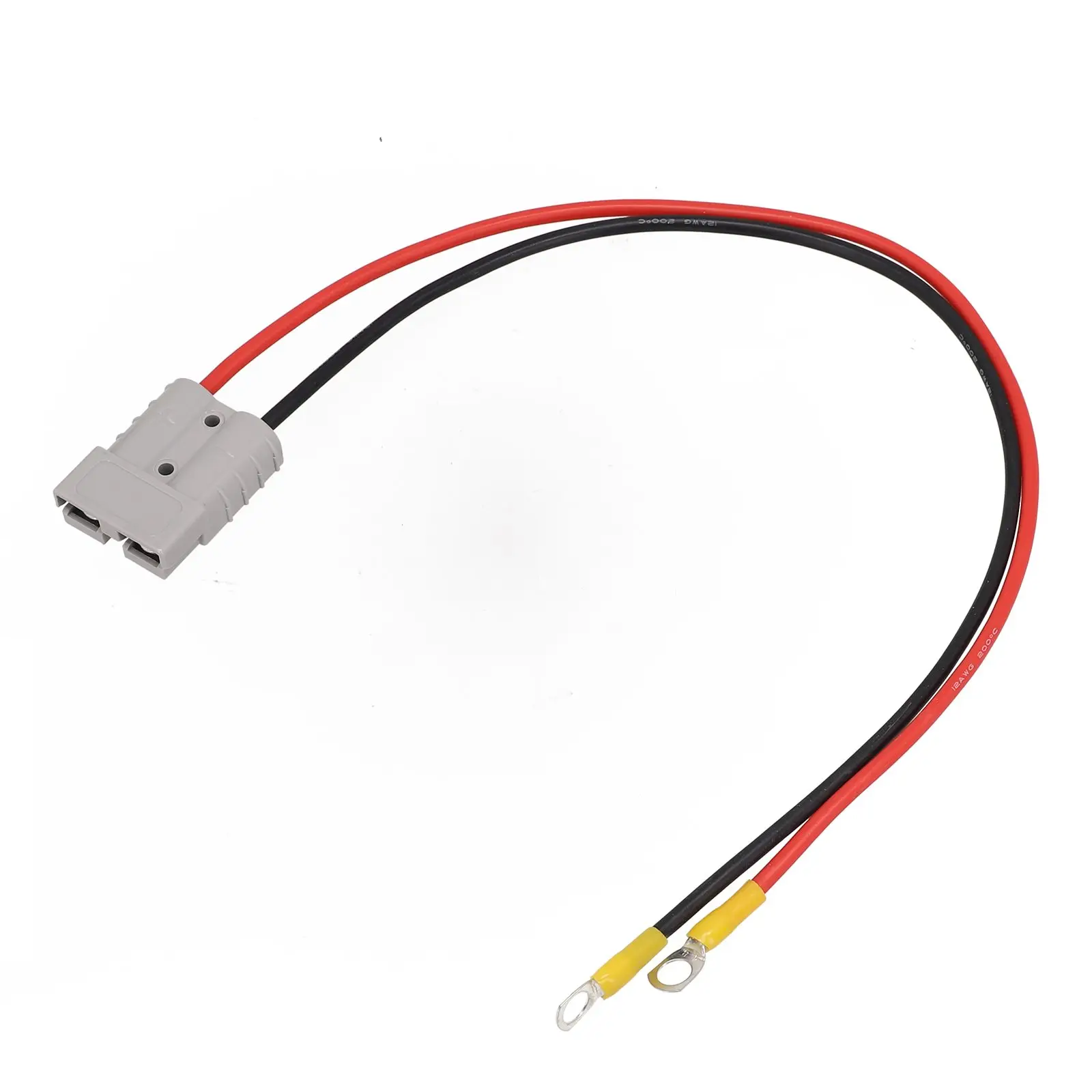 12AWG 50A Battery Extension Cord with M8 Post and Lug Terminal for Solar Panel Mounting Kits and Electric Vehicle Chargers