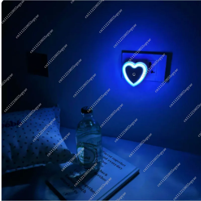 Romantic Night Light Bedroom Bedside Lamp Atmosphere Light Sleep Lamp Energy Saving Light Sensor for Couples view 2