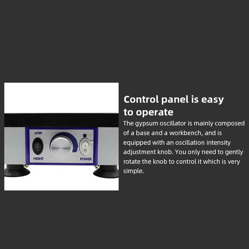 آلة هزاز الجبس للأسنان لنموذج الجص صب مختبر منصة تهتز لاستخدام فني الأسنان في طقم الأسنان