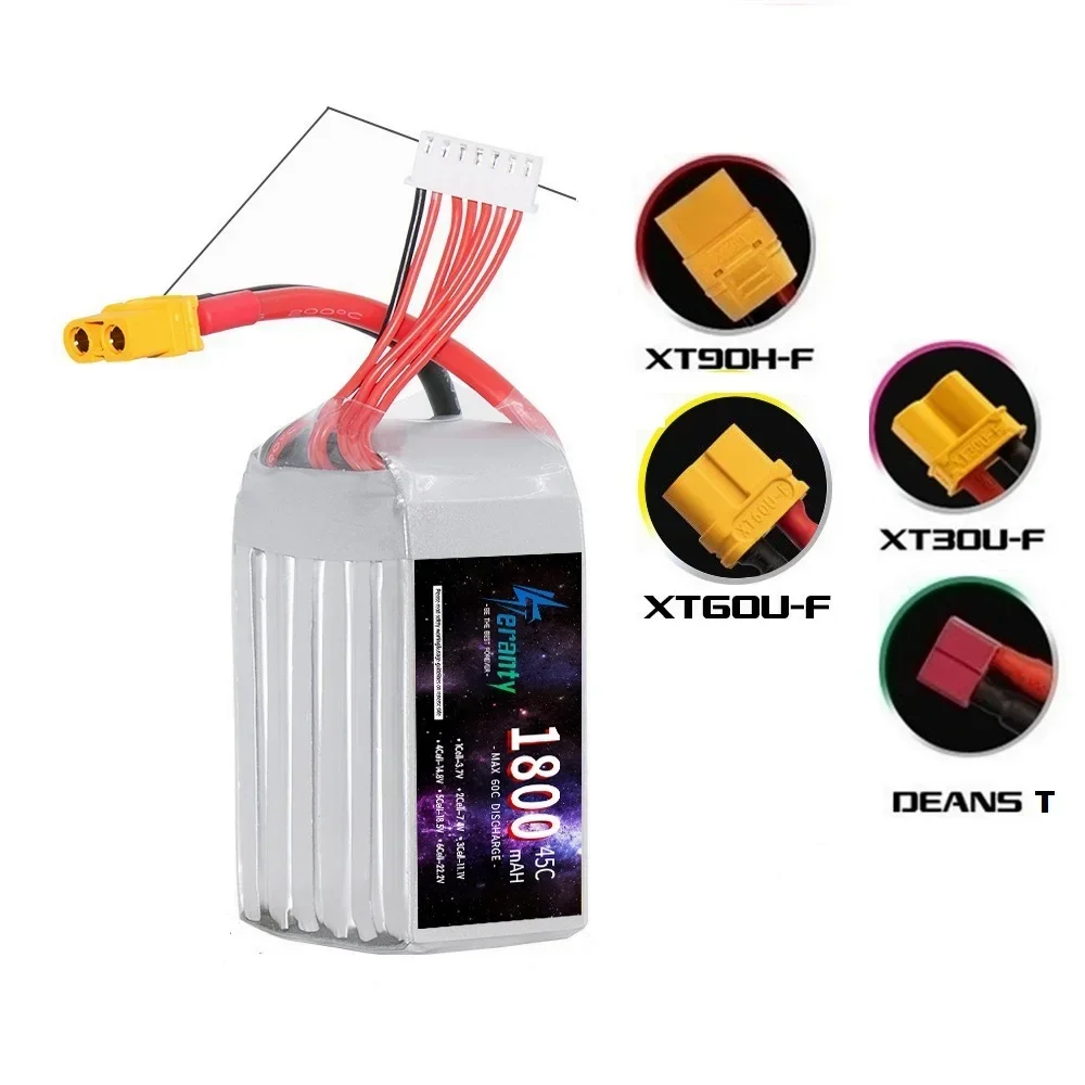 

6S LIPO Battery 22.2V RC Lipo 1500mah 1800mah 2200mah 2700mah 3000mah XT60 T XT90 Plug 45C For RC Car Boat Helicopter