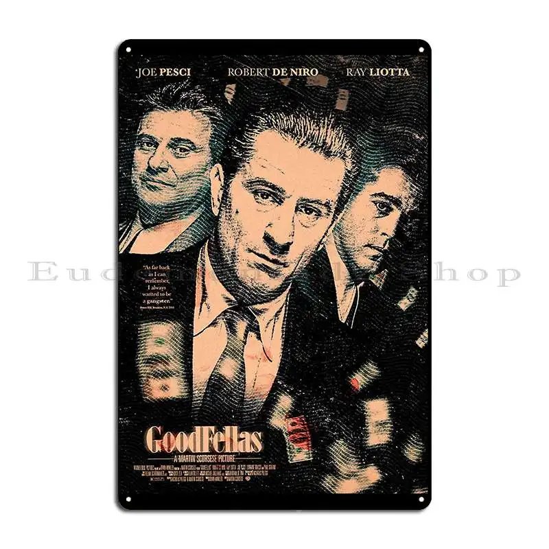 Goodfellas Billy Batts Joe Pesci Metal Sign Cinema Wall Decor Vintage Print Plaques Tin Sign Poster