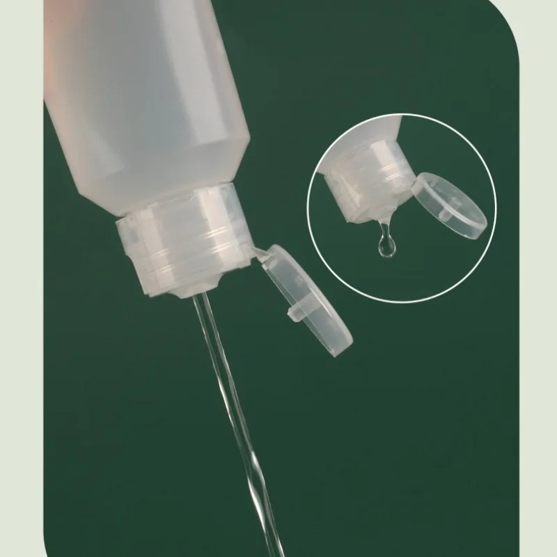 5pcs 20ml 50ml 100ml Squeezeable Flip Cap Travel Bottle Semi-Transparent Plastic Leak-proof Container for Dispensing Lotions
