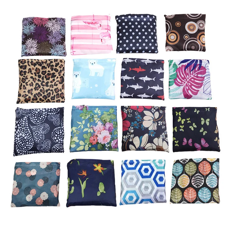 Fashion 2025 Brand Women's Handbags Flower Print Eco Friendly Products Shopper Bags Reusable Foldable Women Tote Shopping Bag