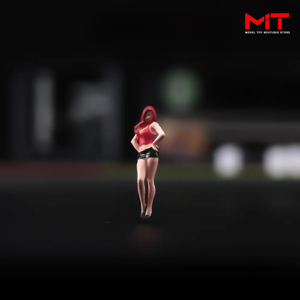 ANT Miniature Handmade 1/64 1/43 Beauty Model Girl Painted Diorama Figure Model DIY Creative Photography Car Model Matching