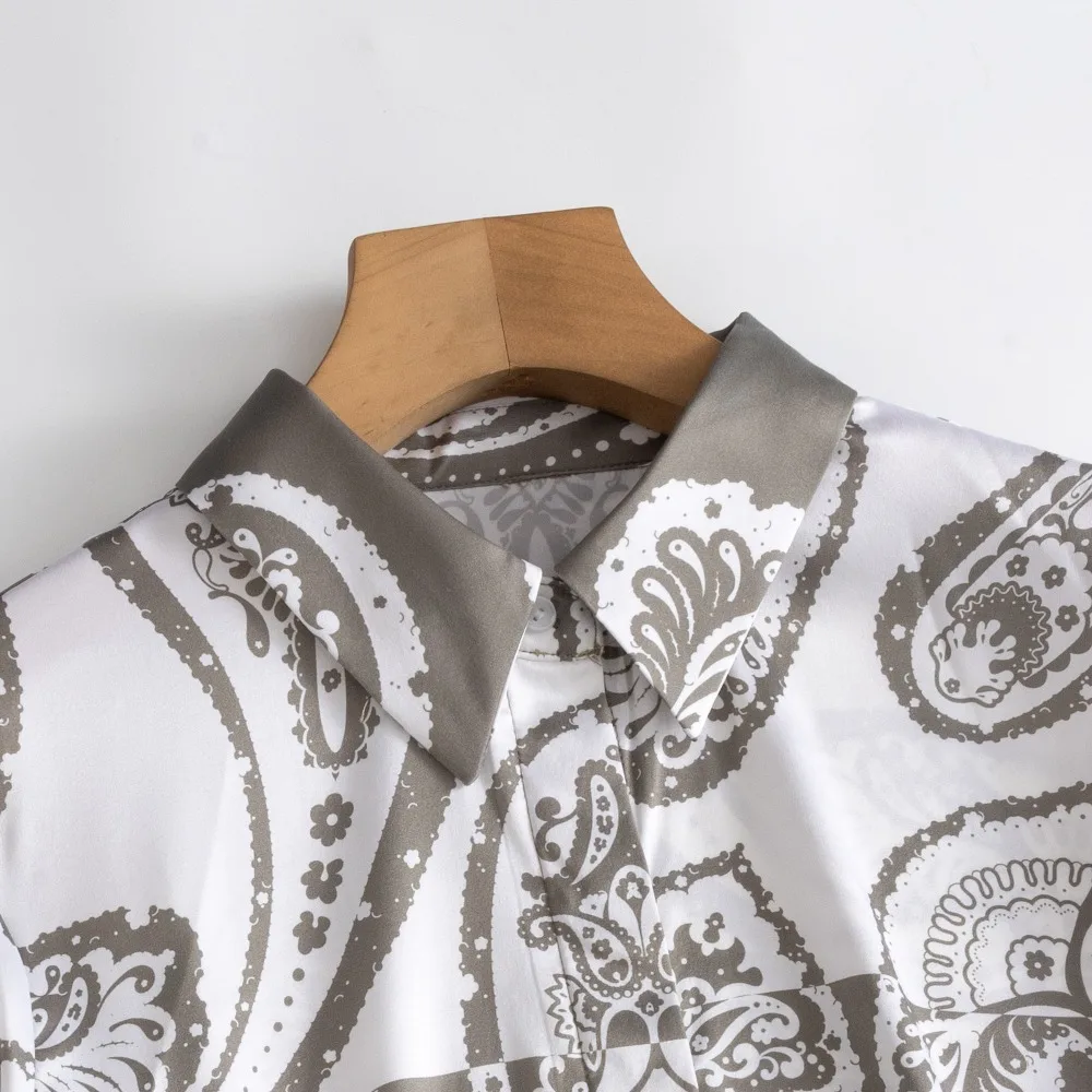 Women's Clothing 22MM Sand Washed 93% Natural Mulberry Silk Elastin Satin Lapel OL Style Versatile Casual Long Sleeved Shirt