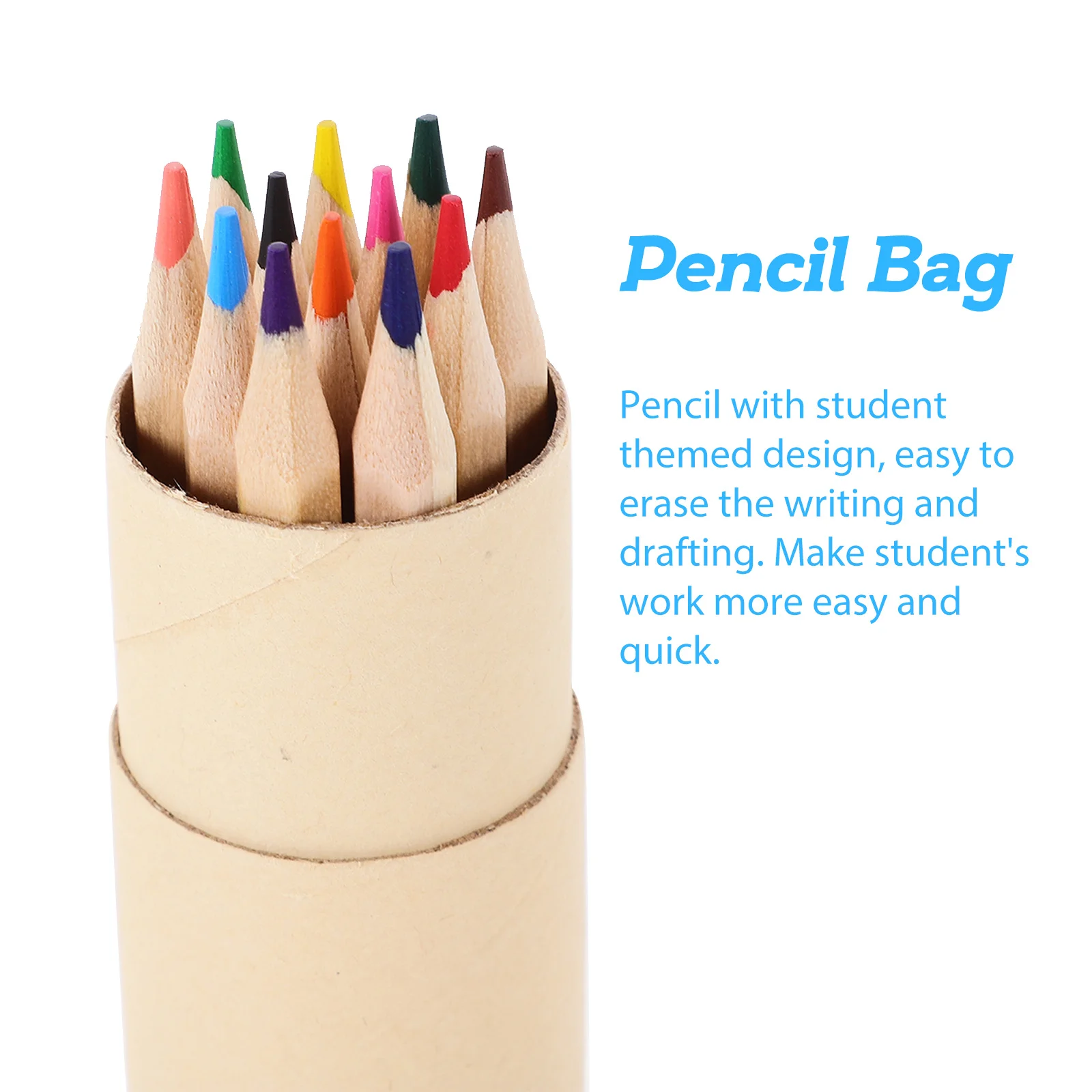 12Pcs Colored Pencils Wooden Art Supplies Bright Colors Smooth Writing for Students Sketching Drawing Gifts Color Pencils