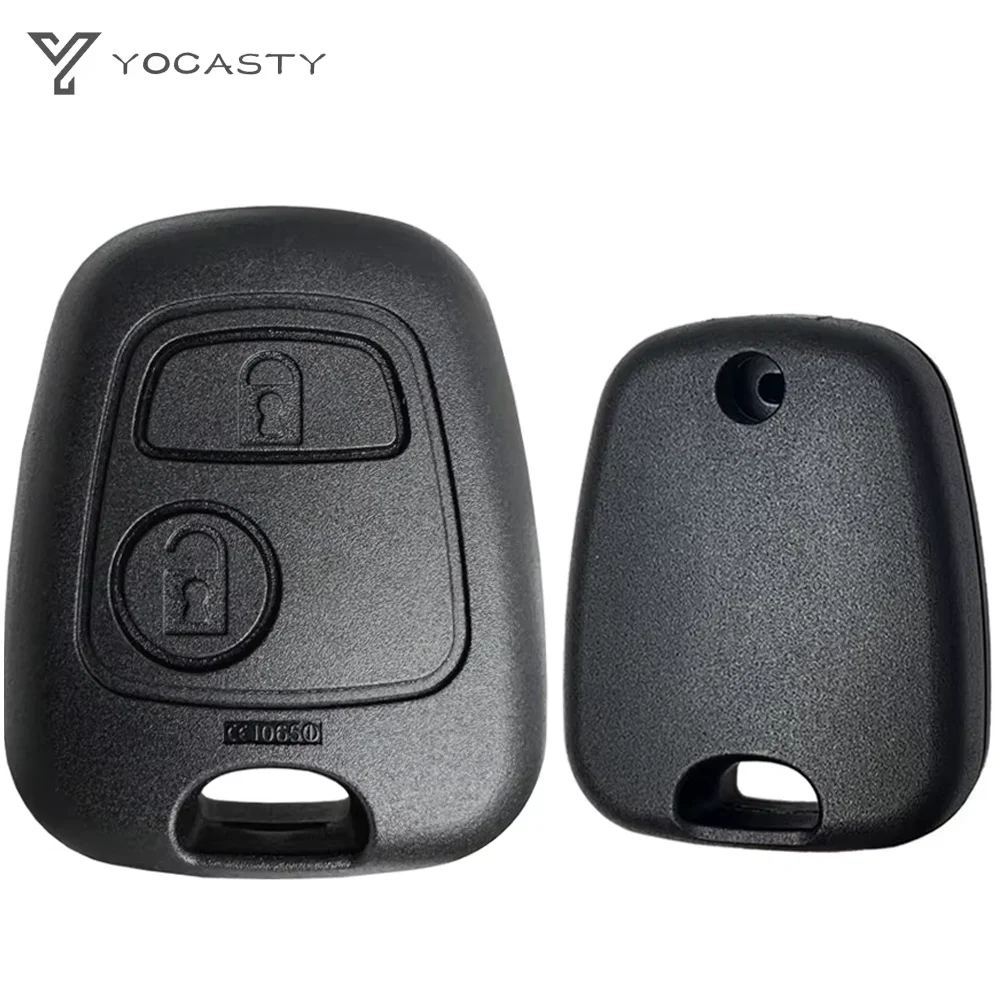 YOCASTY Replacement  Car Key Shell Case Box For Peugeot 206 207 307 408 607 For Citroen C1 C2 C3 C4 For Xsara Picasso 2 Buttons