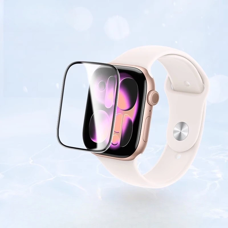 

For Apple Watch SE 3 40 44 Mm HD Screen Protector 3D Curved Soft Film for Iwatch SE3 Clear Full Cover Black Edge Protective Film