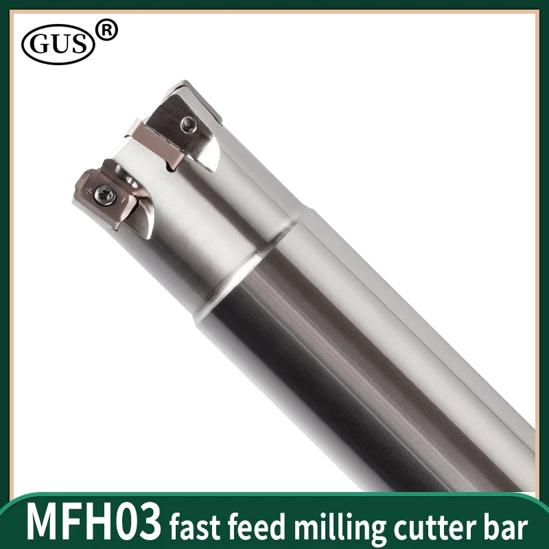 MFH MFH03R MFH03 Milling Cutter Bar C16 C20 C25 C32 CNC Tool Holder Lathe Machine Fast Feed Double-sided Insert XLOGU030310ER