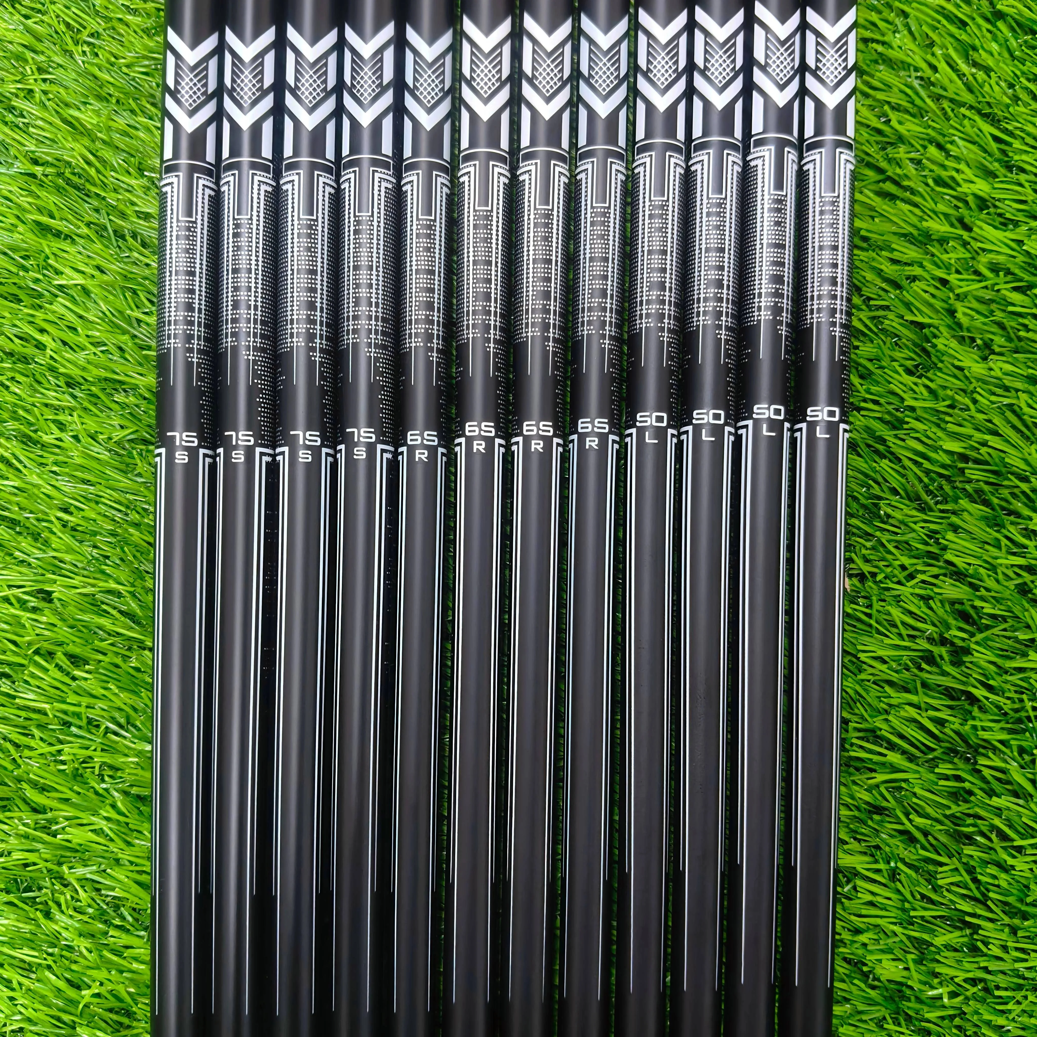 Golf Club Shaft 39 Inch Graphite Material Iron Shaft 50L/65R/75S, Tip Diameter 0.370