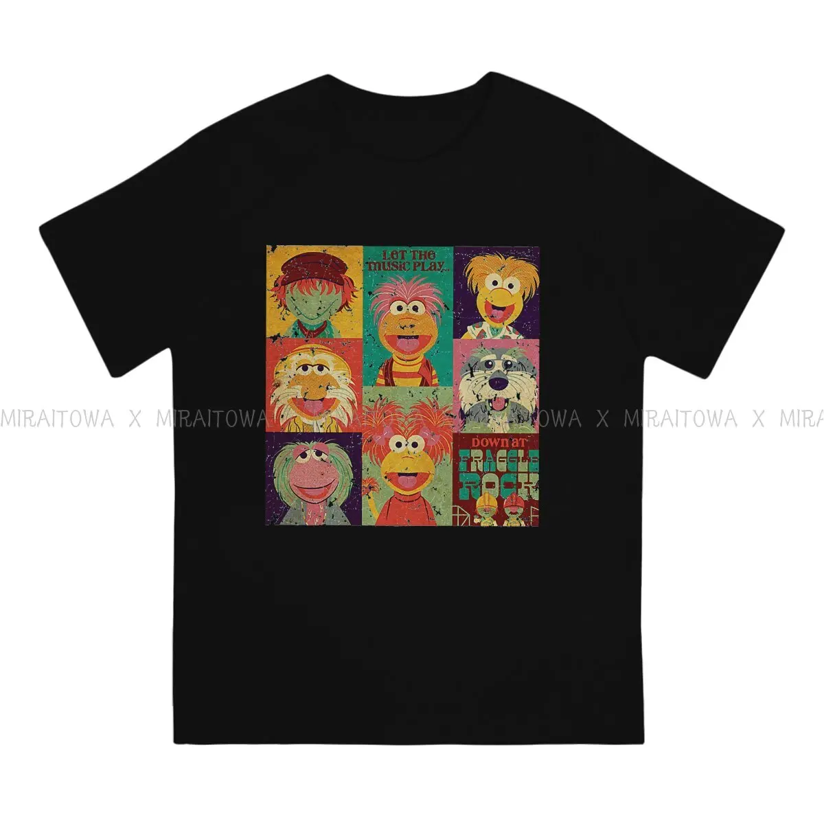 Team Unique TShirt Fraggle Rock Muppets Anime Top Quality Hip Hop Idea regalo T Shirt Stuff vendita calda