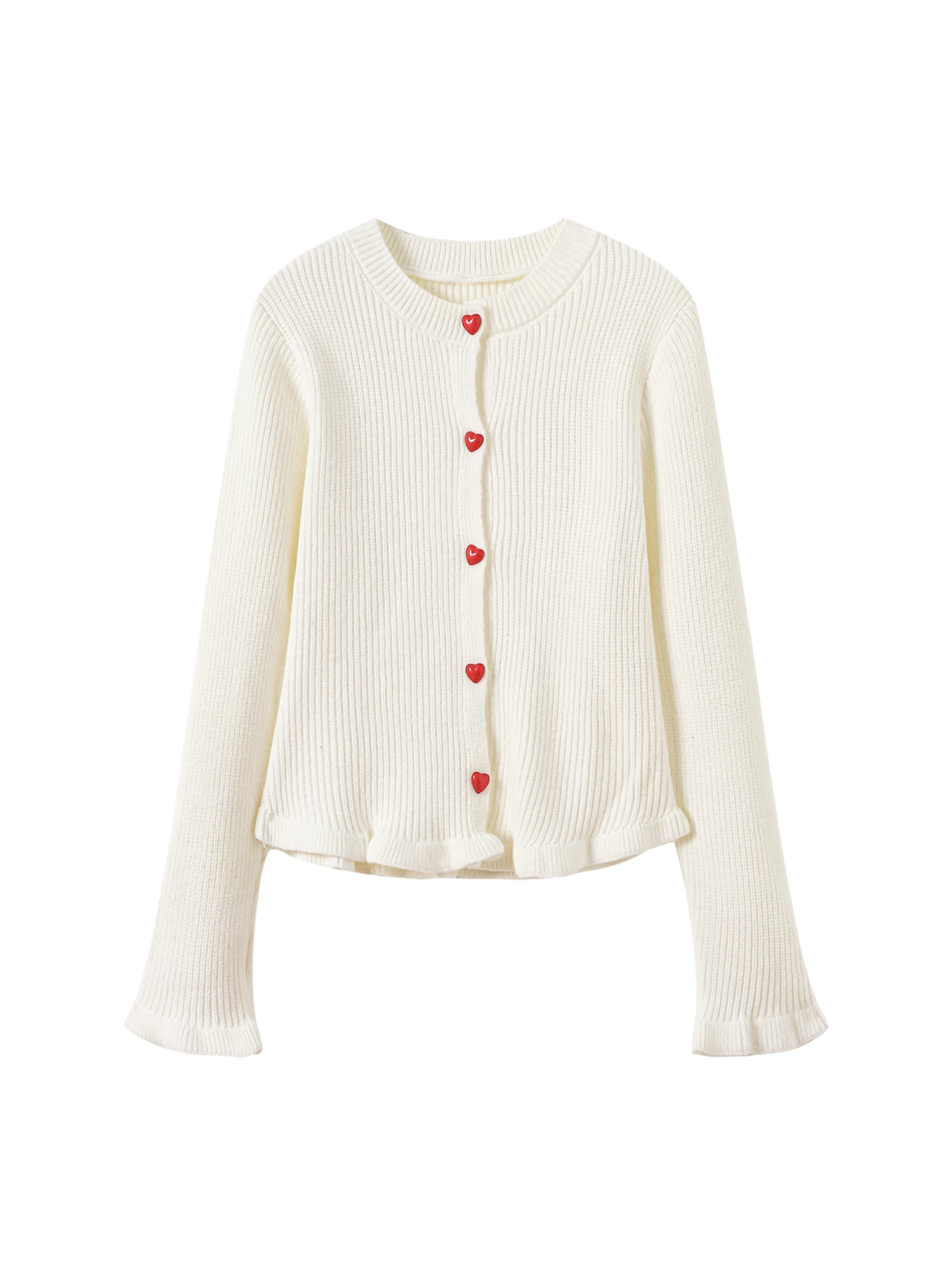 

Women White Cardigan Sweater Vintage 2000s Y2k Jumper Knitwear Long Sleeves Soft Cozy Sweater Autumn Winter Fashion Clothes 2025