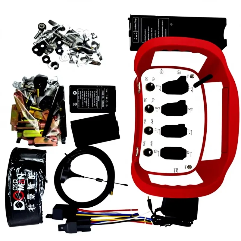 Custom-Made 24V Truck-Mounted 4-Button Silicon Keypad Wireless Intelligent Rechargeable Battery 100m Control Distance Remote