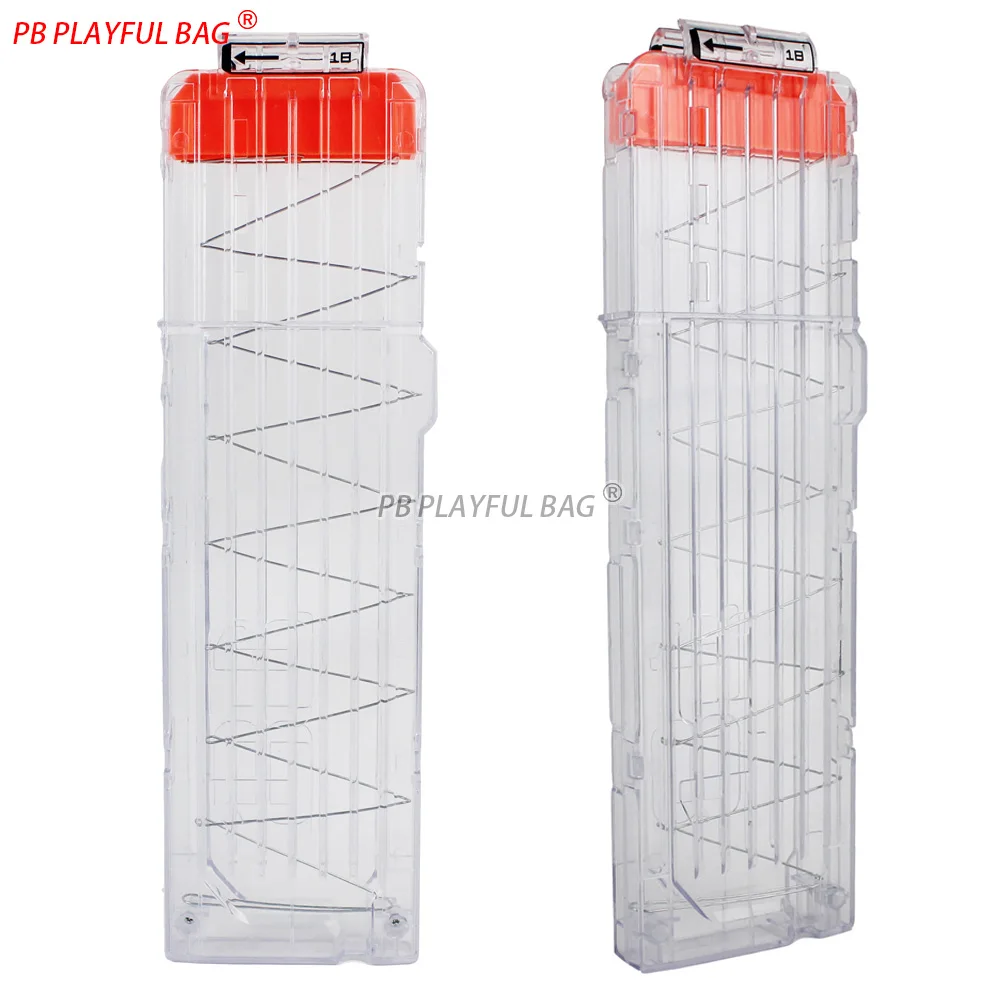 18-Round Magazine For Nerf ELITE Series Toy Blasters Multiple Colors Available Plastic Soft Dart Mag Accessories QJ132