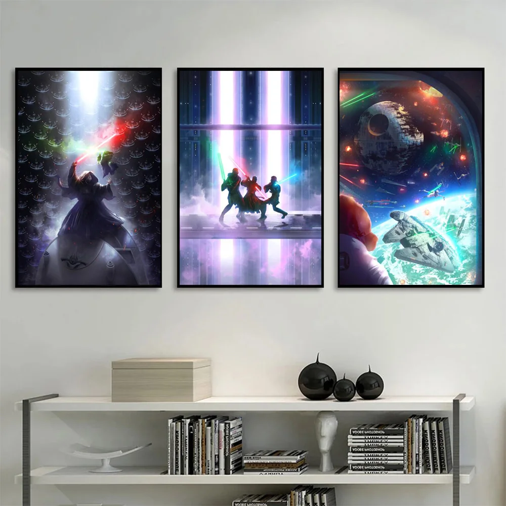 The Dark Star Wars Epic Battles Canvas Paintings Posters Prints Wall Art Pictures for Living Room Home Decor Gifts No Frame