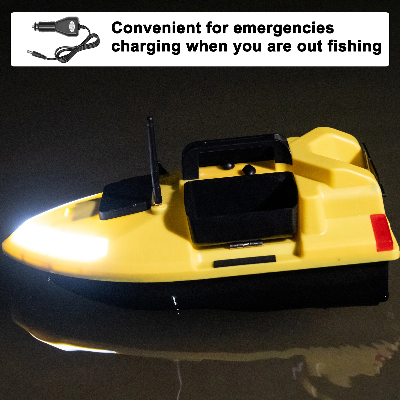 GPS Fisch köder Boot 500m fern gesteuertes Köder boot Dual Motor Fisch finder 2kg automatische Kreuzfahrt/Rückkehr zum Angeln – Detail 11