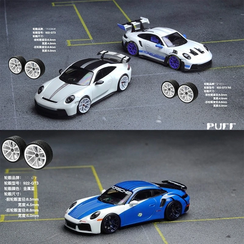 PuffStudio_1/64 Scale Wheel Hub 8.5/8.8mm Plug-in Hub Suitable for 1/64 Car Model Modification Accessories