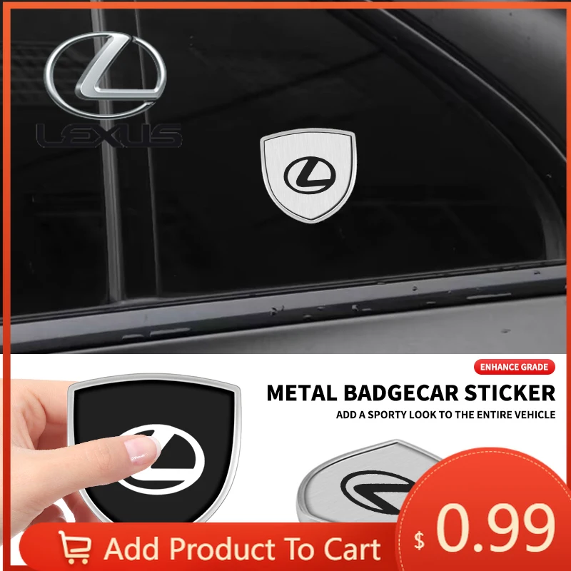 

Наклейки для интерьера автомобиля 3D, металлические эмблемы-щитки, декоративные наклейки для Lexus EX300H RX450H IS300H ES300H NX RX GS