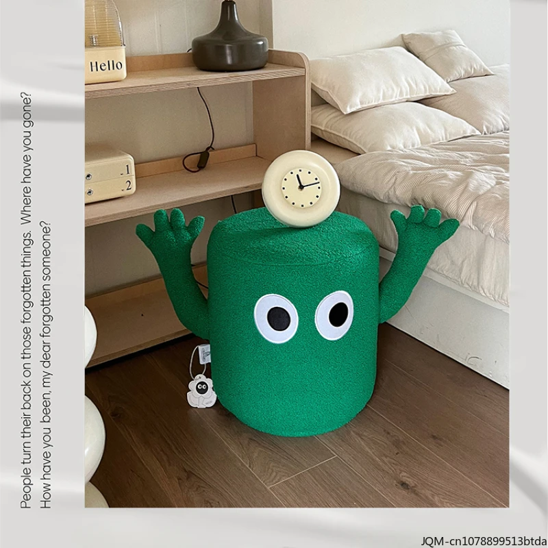 New Original Hand-raising Little Monster Single Cashmere Sofa Stool Bedroom Dressing Table Coffee Table Niche Cute Home Gift