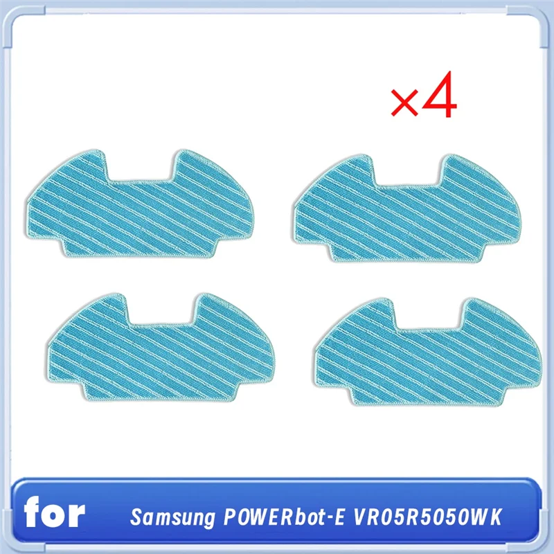 -A89Z 4 шт. накладка для швабры для Samsung Powerbot-E VR05R5050WK, сменный запасной комплект для пылесоса, сверхпрочные аксессуары