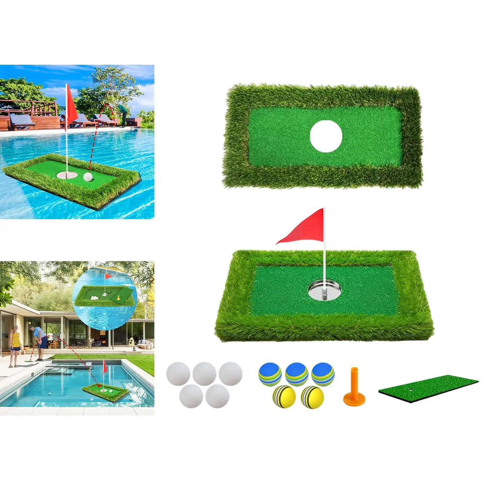 

Float Golf Green Lightweight Chipping Green for Backyard Outdoor Sports
