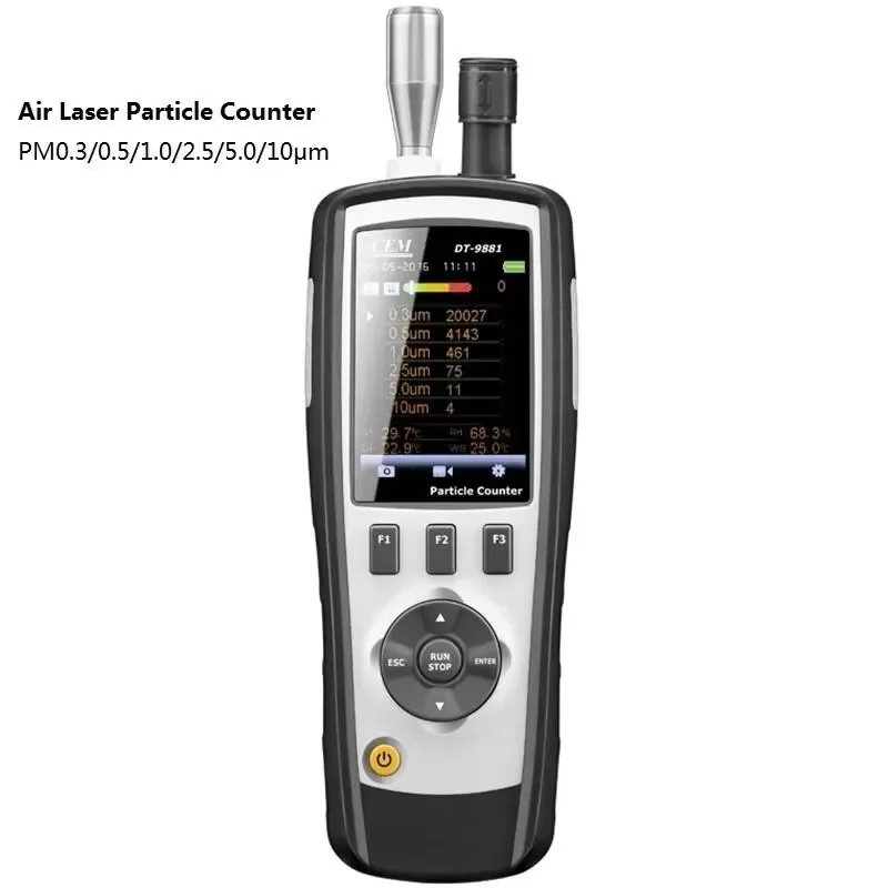 2026 Handheld Particle Counter for CE Cleanroom Monitoring Air Quality Detector for HCHO CO PM0.3 PM0.5 PM1.0 PM2.5 PM5.0