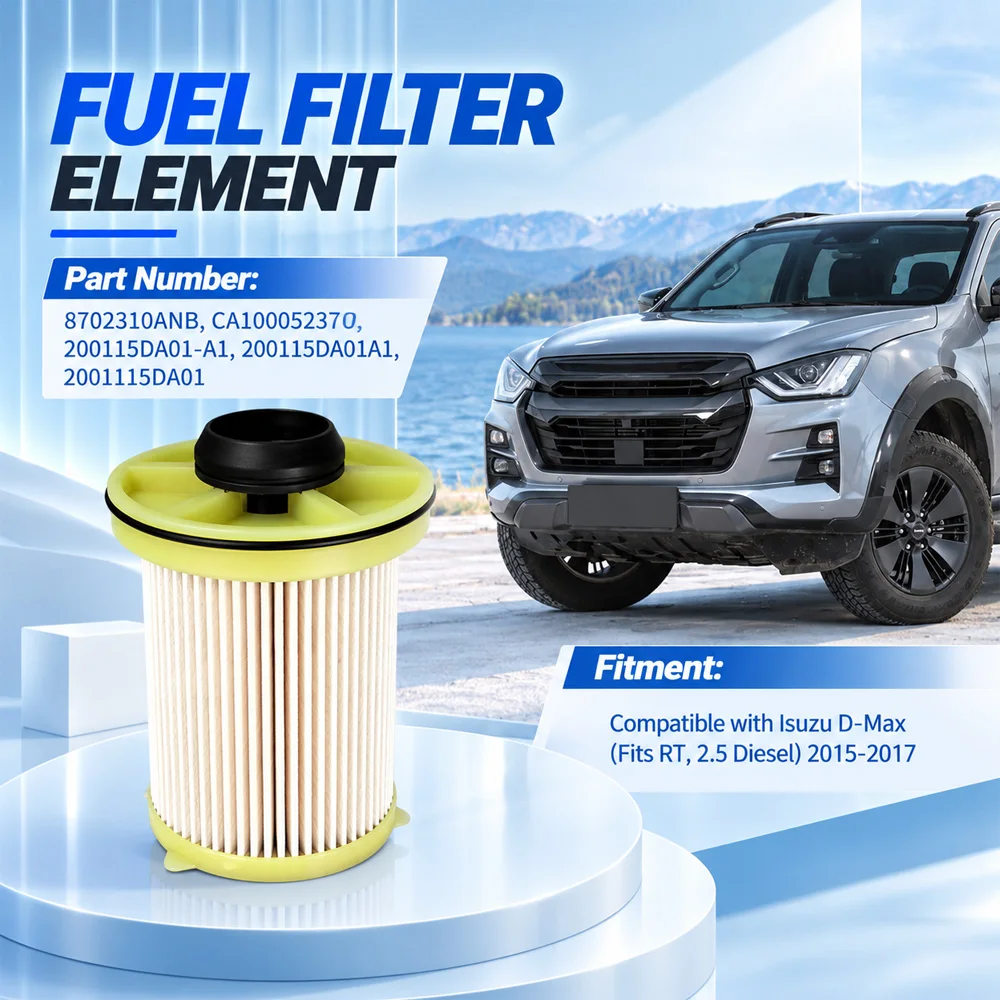 For Isuzu D-Max RT 2015 2016 2017 Fuel Filter Element 6 Pins 8702310ANB 200115DA01A1 CA100052370 2001115DA01 200115DA01-A1