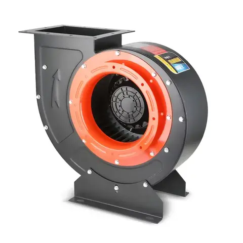220V Industrial Centrifugal Blower - All Copper Motor Large Airflow Ventilation Fan for Warehouse Hotel Kitchen Energy Saving