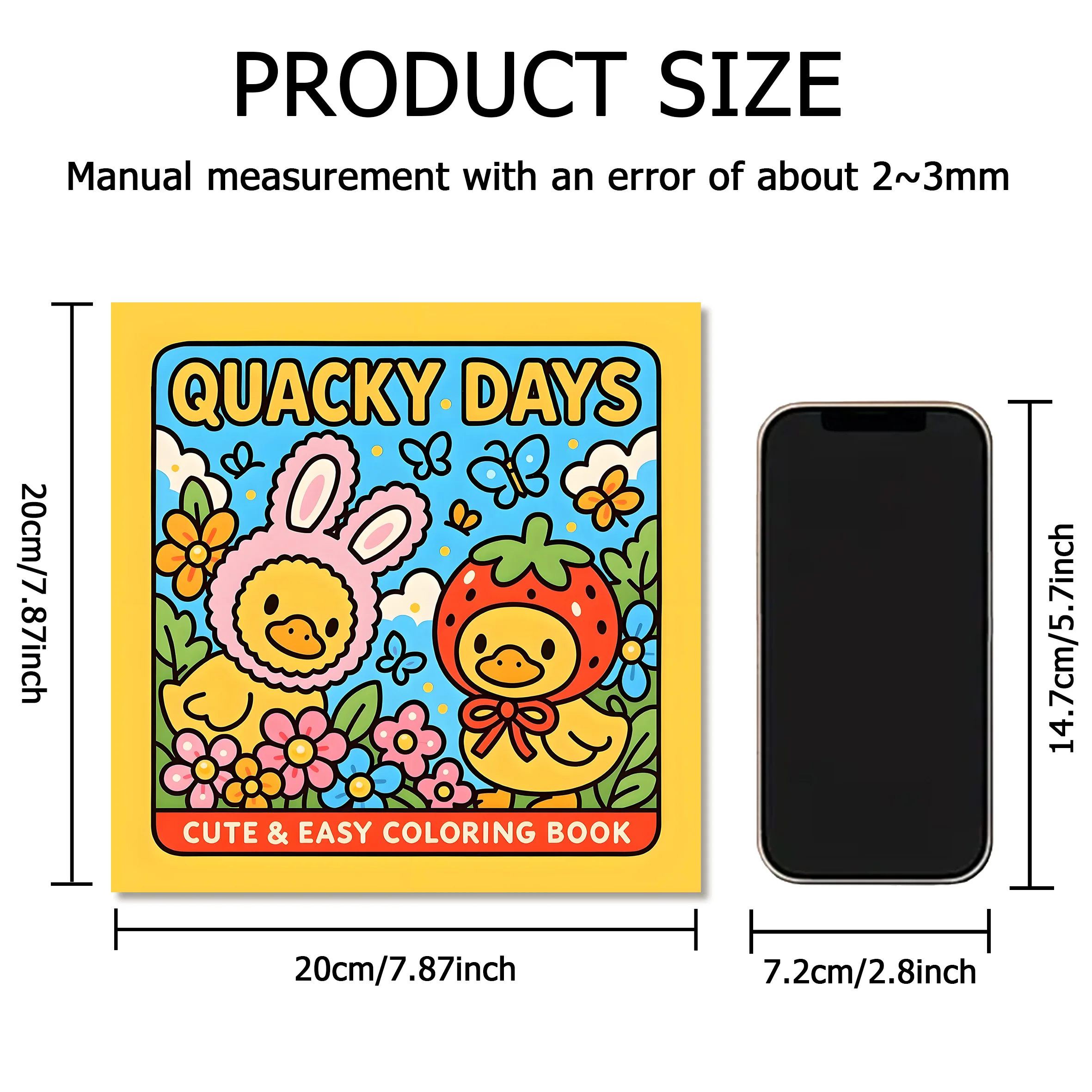 QUACKY GIORNI Libro da colorare con motivi audace e facile da colorare per adulti Simpatico libro da disegno Regalo perfetto per feste e compleanni