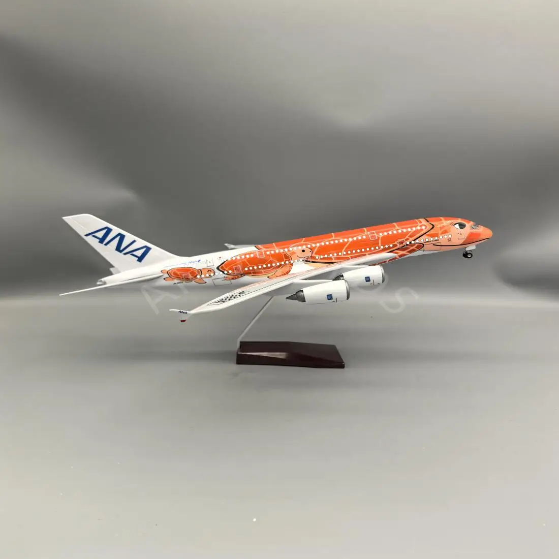 

1 Set Orange Sea Turtle Airbus A380 Air Japan ANA Airlines Airplane Model Resin Diecast Aircraft Model Collection Hobby Gifts