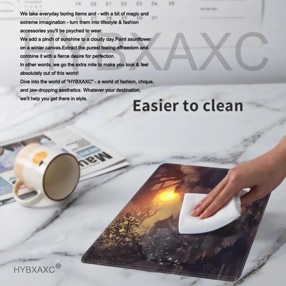 لوحة ماوس صغيرة للطاولة مضادة للانزلاق، وسادة مكتب، وسادة فاخرة لوسادات ماوس الكمبيوتر، ملحقات ماوس بسيطة لسطح المكتب #4