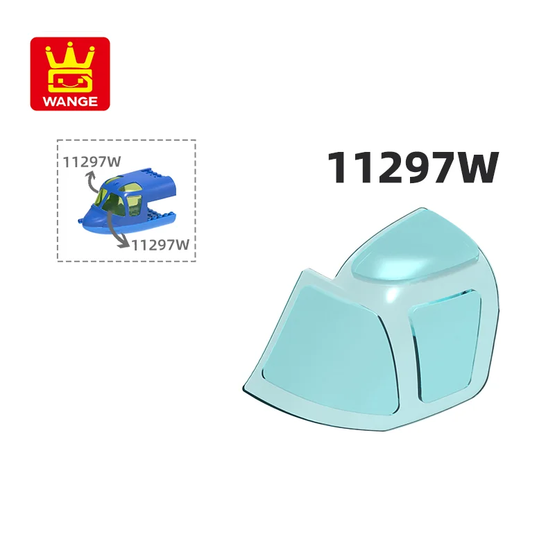 

Wange 11297 Вт 100 г/26 шт. MOC детали из стекла для самолета Совместимые Кирпичи Строительные блоки конструктор