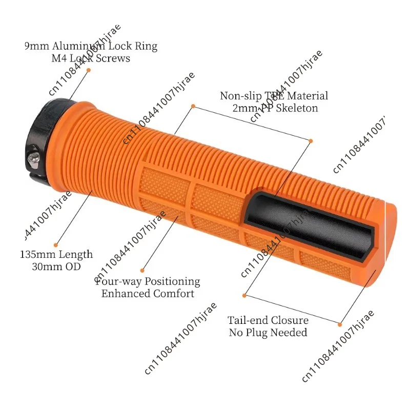Bike grips, ergonomic lockable grips, non-slip riding accessories