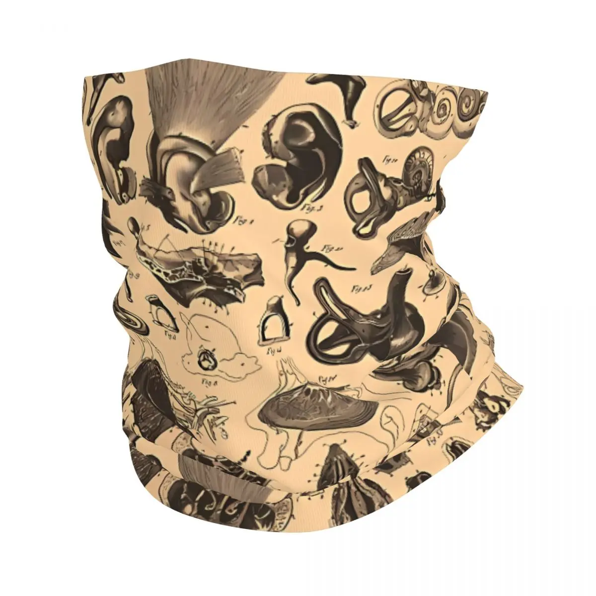 Human Visceral Heart Art Scarf Neckerchief Neck Face Mask Polyester