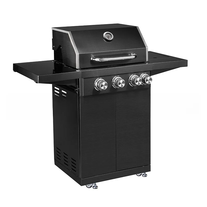 Integrated embedded outdoor kitchen garden multi-function grill combination stove