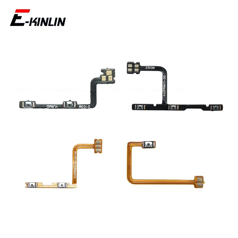 Switch Power ON OFF Key Mute Silent Volume Button Ribbon Flex Cable For OPPO Realme Q Q2i Q2 Pro V3 V5 5G Replacement Parts